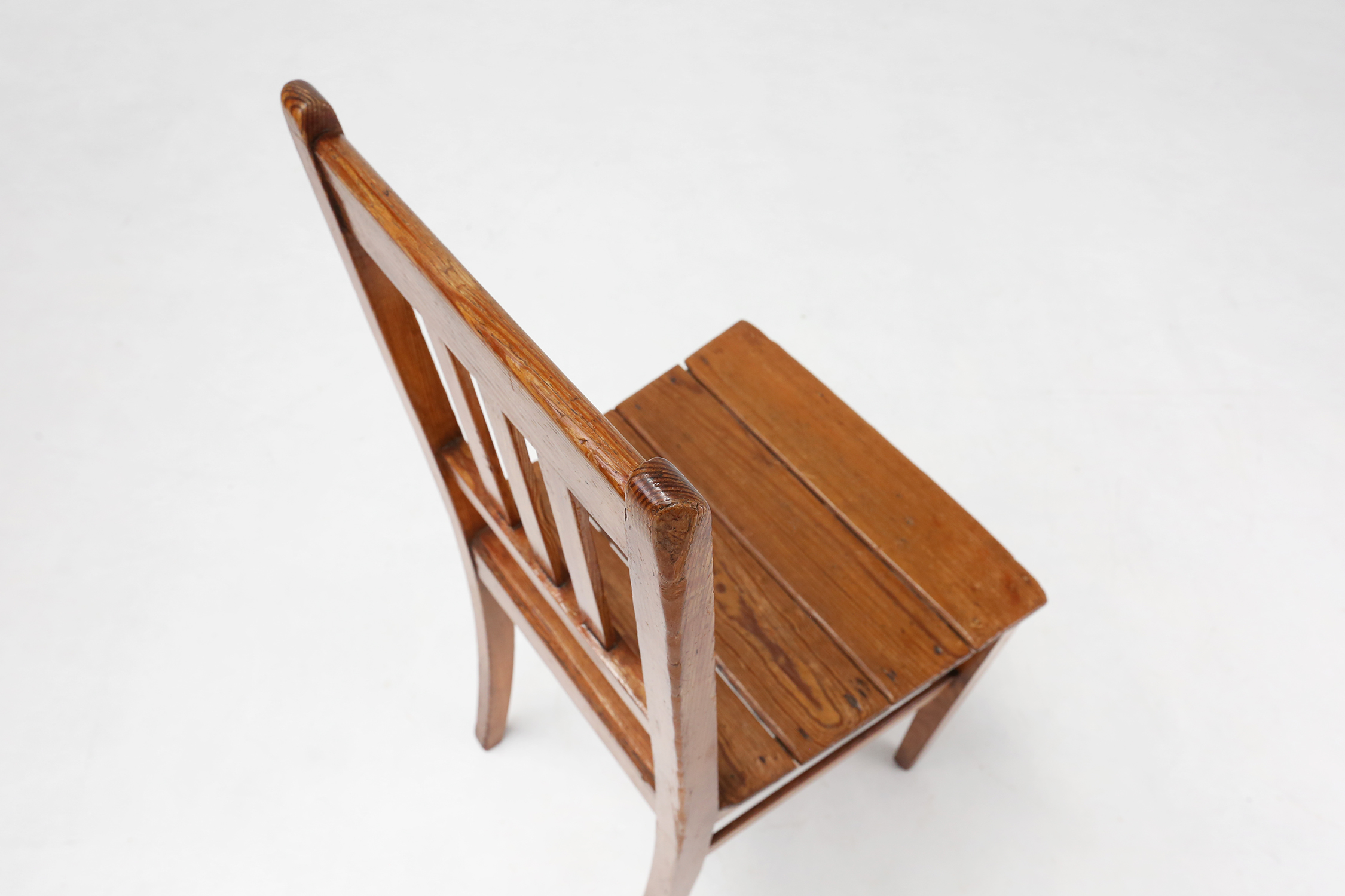 Wooden geometric chair in Jean Prouve style, France ca. 1940thumbnail